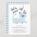 Search for pet birthday invitations Let's pawty