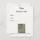 Search for claude monet invitations Vintage
