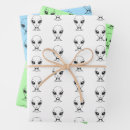 Search for aliens wrapping paper Sci fi