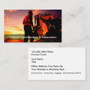Search for construction site business cards Professional
