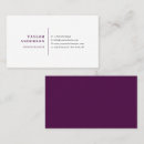 Search for purple business cards Professional