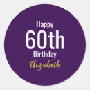 Search for happy 60th birthday stickers Elegant