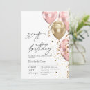 Search for blush pink 30th birthday invitations Glitter