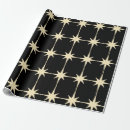 Search for black star wrapping paper Retro