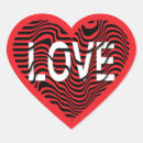 Search for red and white stripe stickers Heart