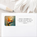 Search for bird of paradise return address labels Elegant