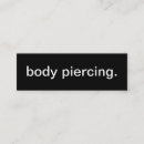 Search for body piercing business cards Piercer