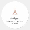 Search for eiffel tower wedding stickers Rose gold
