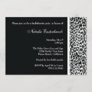 Search for leopard print hens party invitations Black