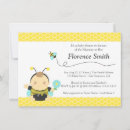 Search for bumble bee baby boy shower invitations Honeycomb