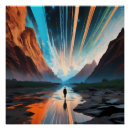 Search for celestial light posters Reflection
