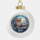 Search for snowy owl christmas tree decorations Winter