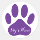 Search for dog name stickers Pawprint