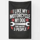 Search for motorcycle banners Dog
