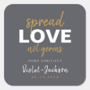 Search for hand sanitizer stickers Typography