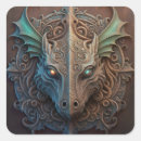 Search for dragon square stickers Mythical