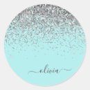 Search for aqua round stickers Girly