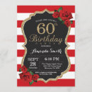 Search for rose 60th birthday invitations Adult birthday party