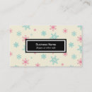 Search for snowflake business cards Winter