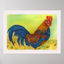 Search for colorful rooster art Watercolor