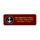 Search for nautical rope return address labels Anchor