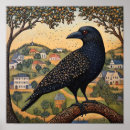 Search for dark crow art posters Raven