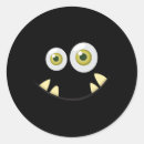 Search for cute monster face stickers Scary