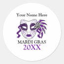 Search for purple mask party stickers Louisiana