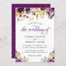 Search for purple glitter wedding invitations Violet