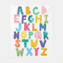 Search for alphabet blankets Colorful