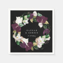 Search for black floral napkins Purple