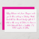 Search for hot pink wedding invitations Minimalist