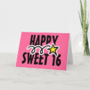 Search for sweet 16 cards Cute
