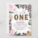 Search for leopard print party invitations Safari wild one