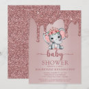 Search for pink rose gold blush sparkly drips invitations Sparkle