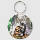 Search for tabby cat key rings Watercolor