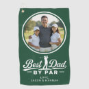 Search for best dad by par golf towels Green