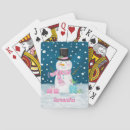 Search for christmas playing cards Snowman