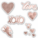 Search for glittery heart stickers Rose gold