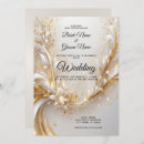 Search for elegant white and gold wedding invitations Floral