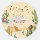 Search for desert cactus stickers Cactus baby shower
