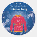 Search for ugly sweater party stickers Blue