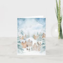 Search for snowy village christmas cards Deer