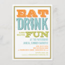 Search for eat drink and party invitations Fun