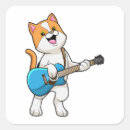 Search for cat guitar stickers Music
