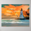 Search for ocean lighthouse posters Seagulls