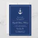 Search for anchor bridal shower invitations Navy blue