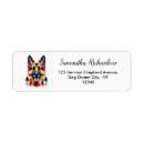 Search for german shepherds return address labels Gsd