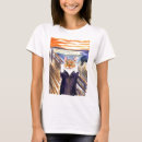 Search for edvard munch painting tshirts Cat