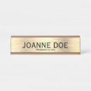 Search for black and gold name plates Elegant